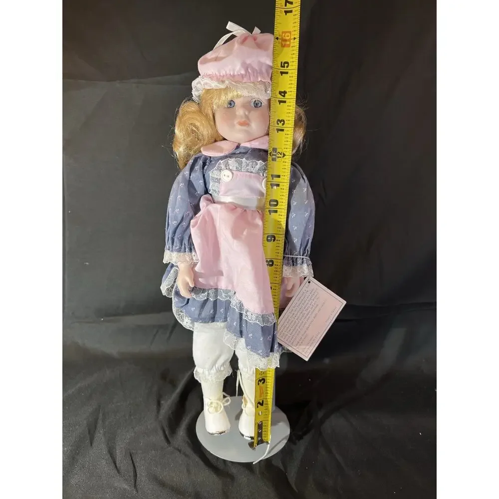 15.5” Bradley Dolls Porcelain Sweatheart Jeanne Vintage Rare W Original Box New